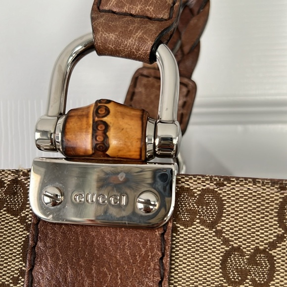 Gucci GG canvas medium bamboo bar tote - Picture 2 of 12